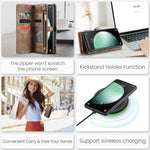 For Samsung Galaxy S23 FE Phone Cases CASEME 008 Leather Cover with Detachable Wallet and Strap