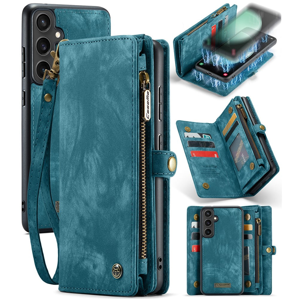 For Samsung Galaxy S23 FE Phone Cases CASEME 008 Leather Cover with Detachable Wallet and Strap