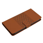 For Oppo A38 4G Case Imprinted Rhombus Leather Phone Wallet Cover