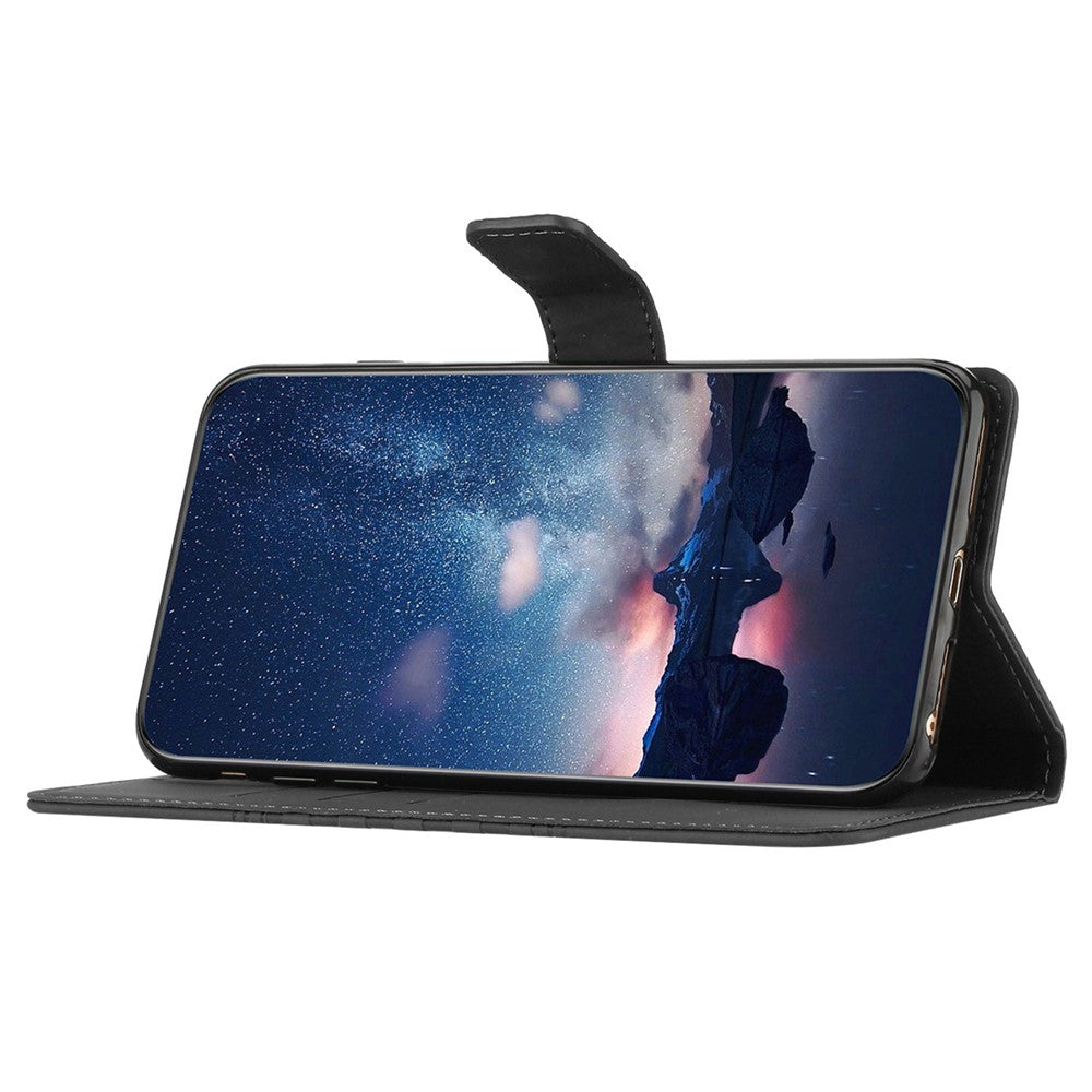 Til Samsung Galaxy A15 5G Etui Præget Rhombus Pung Stativ Cover