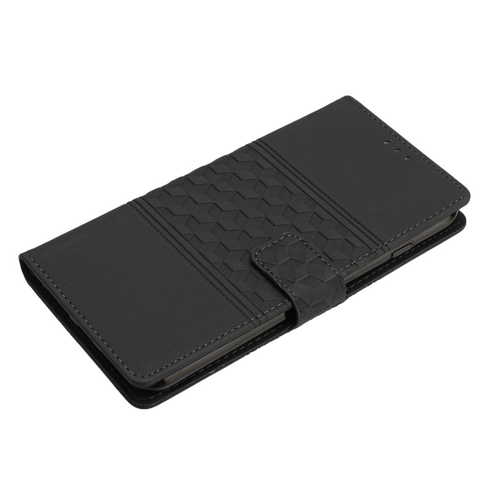 Til Samsung Galaxy A15 5G Etui Præget Rhombus Pung Stativ Cover