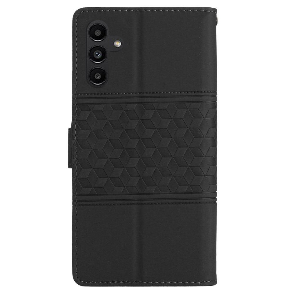 Til Samsung Galaxy A15 5G Etui Præget Rhombus Pung Stativ Cover