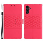 Til Samsung Galaxy A15 5G Etui Præget Rhombus Pung Stativ Cover