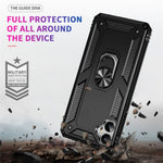 For Samsung Galaxy A05 4G Case Ring Kickstand TPU+PC Drop-proof Phone Cover