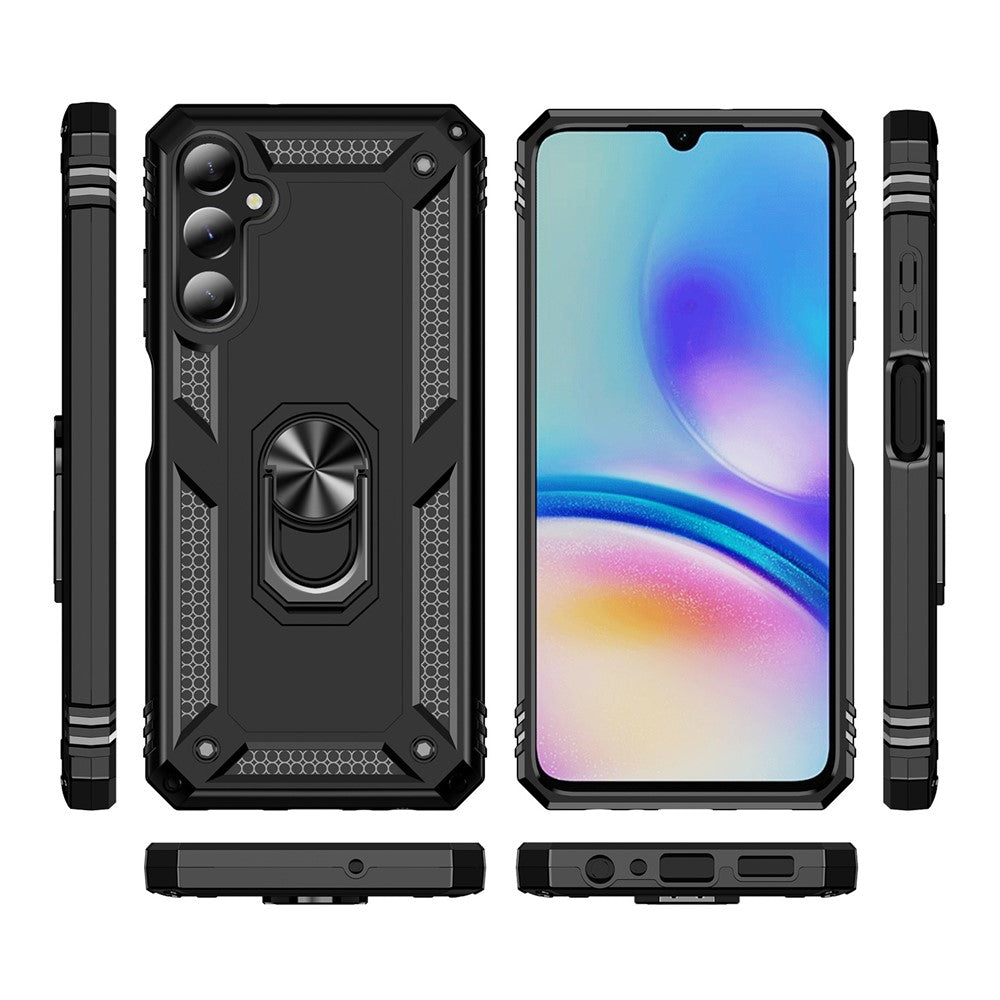 Til Samsung Galaxy A05s 4G Cover Ring Kickstand Anti-fald TPU+PC Telefoncover