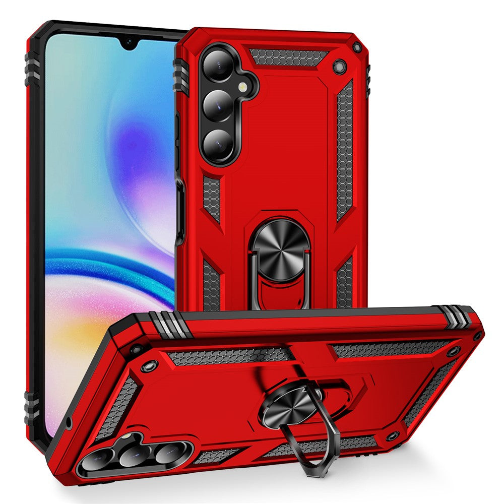 Til Samsung Galaxy A05s 4G Cover Ring Kickstand Anti-fald TPU+PC Telefoncover