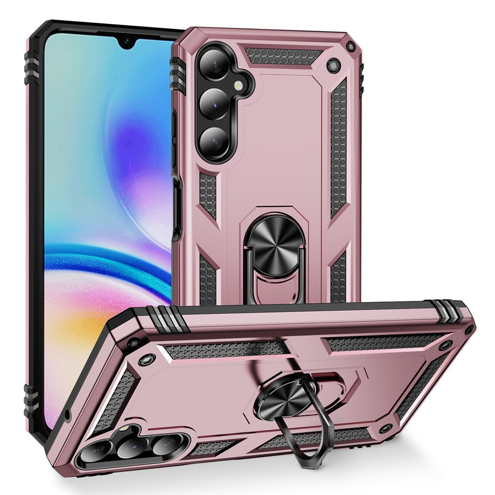 Til Samsung Galaxy A05s 4G Cover Ring Kickstand Anti-fald TPU+PC Telefoncover