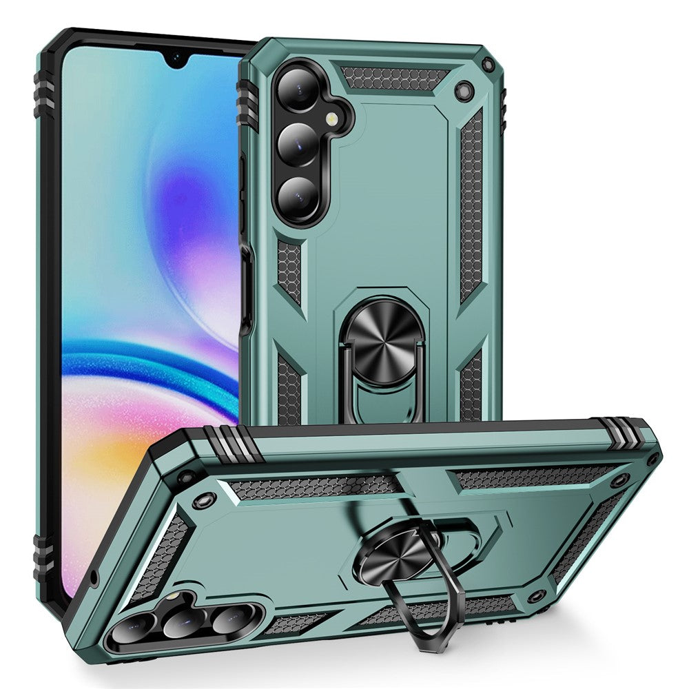 Til Samsung Galaxy A05s 4G Cover Ring Kickstand Anti-fald TPU+PC Telefoncover