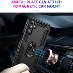 Til Samsung Galaxy A15 5G Cover PC+TPU Stødsikkert Telefoncover med Støttefod