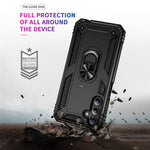 Til Samsung Galaxy A15 5G Cover PC+TPU Stødsikkert Telefoncover med Støttefod