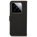 KHAZNEH For Xiaomi 14 Ultra Case Wallet Stand Genuine Cow Leather Cover