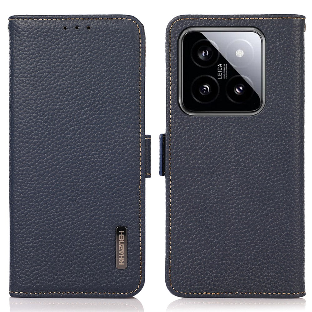 KHAZNEH For Xiaomi 14 Ultra Case Wallet Stand Litchi Texture Phone Cover