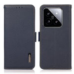 KHAZNEH For Xiaomi 14 Case Magnetic Clasp enuine Cow Leather Wallet Cover