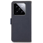KHAZNEH For Xiaomi 14 Case Magnetic Clasp enuine Cow Leather Wallet Cover