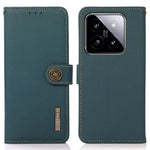 KHAZNEH For Xiaomi 14 Case RFID Blocking Wallet Mobile Phone Cover