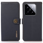 KHAZNEH For Xiaomi 14 Case RFID Blocking Wallet Mobile Phone Cover