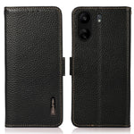 KHAZNEH For Xiaomi Redmi 13C 4G / 13C 5G / Poco C65 4G / Poco M6 5G / 13R 5G Case RFID Blocking Litchi Texture Wallet Cover