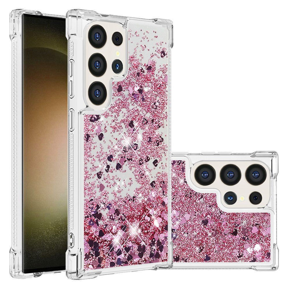 Samsung Galaxy S24 Ultra TPU-skal Glitter Quicksand Stötsäkert mobilbaksida