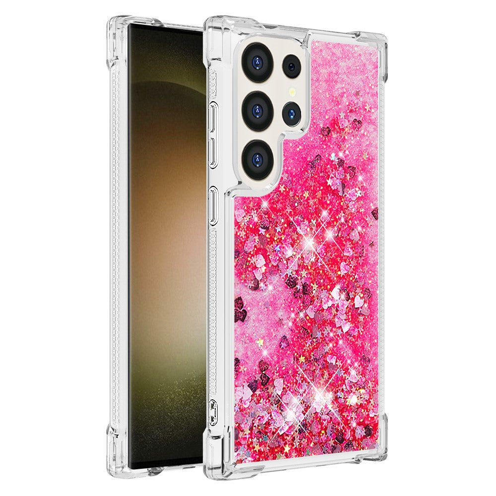 Samsung Galaxy S24 Ultra TPU-skal Glitter Quicksand Stötsäkert mobilbaksida
