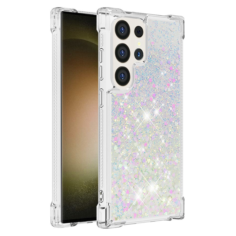 Samsung Galaxy S24 Ultra TPU-skal Glitter Quicksand Stötsäkert mobilbaksida
