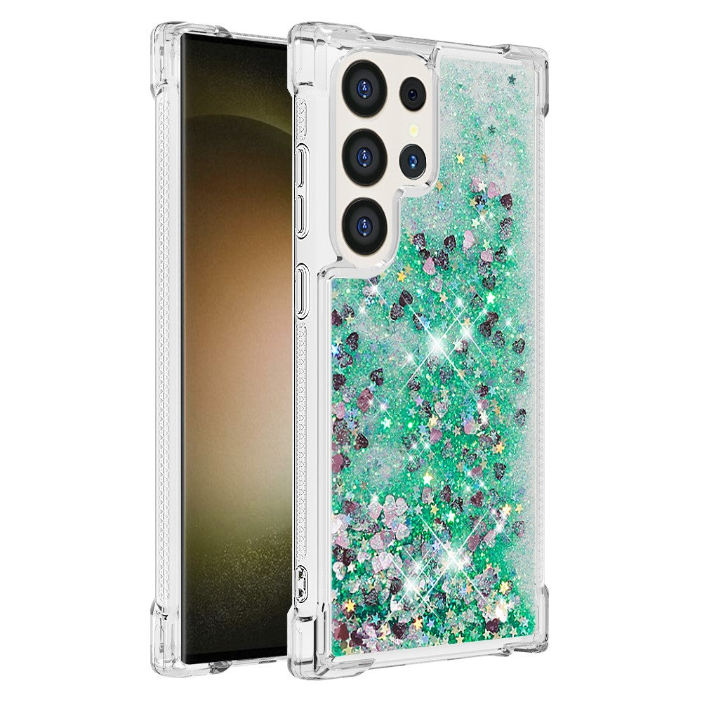 Samsung Galaxy S24 Ultra TPU-skal Glitter Quicksand Stötsäkert mobilbaksida