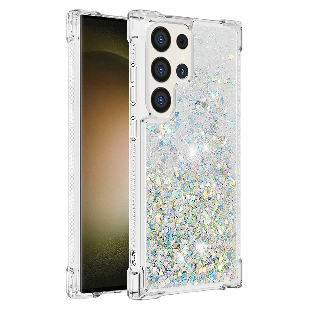 Samsung Galaxy S24 Ultra TPU-skal Glitter Quicksand Stötsäkert mobilbaksida