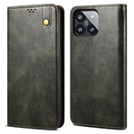 For Xiaomi 14 Pro PU Leather Crazy Horse Phone Case Stand Wallet Mobile Phone Cover