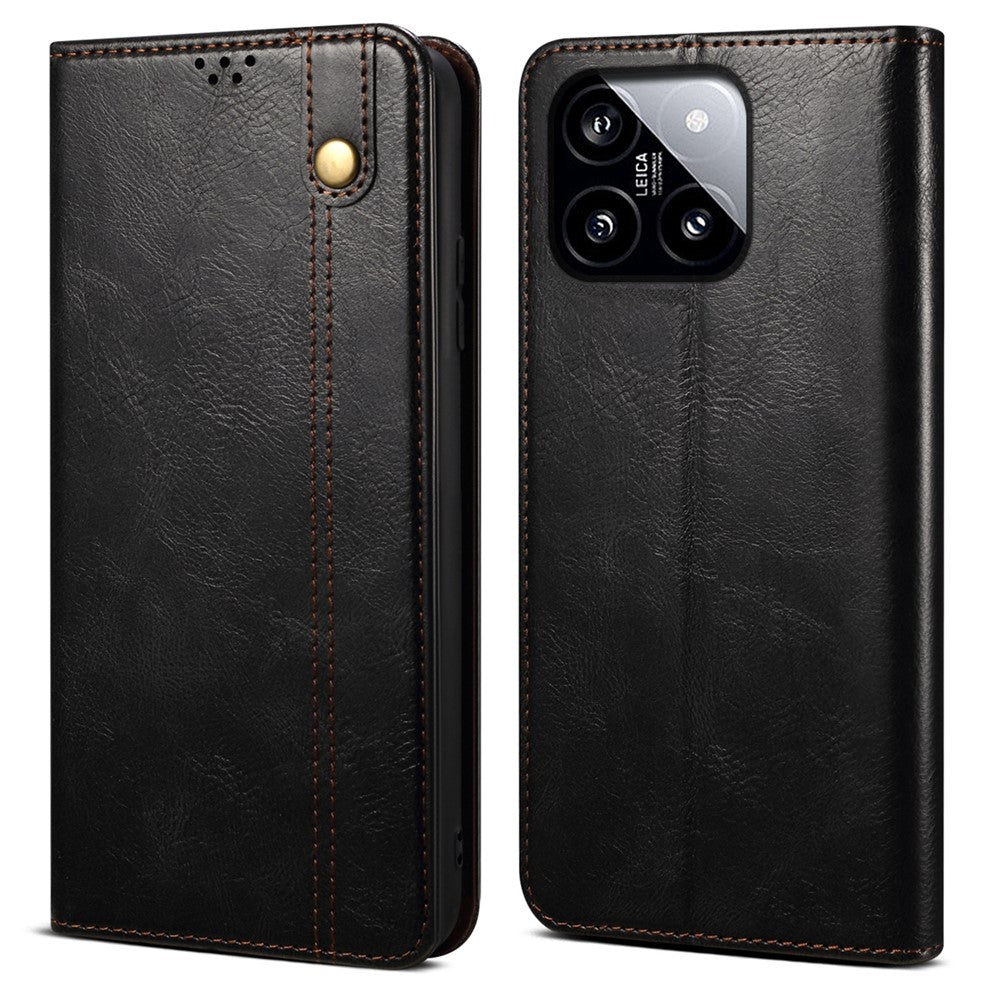For Xiaomi 14 Case Anti-Scratch Phone Cover Stand Wallet PU Leather Phone Shell