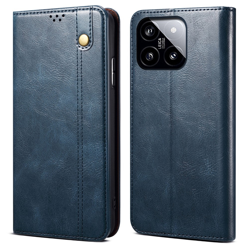 For Xiaomi 14 Case Anti-Scratch Phone Cover Stand Wallet PU Leather Phone Shell