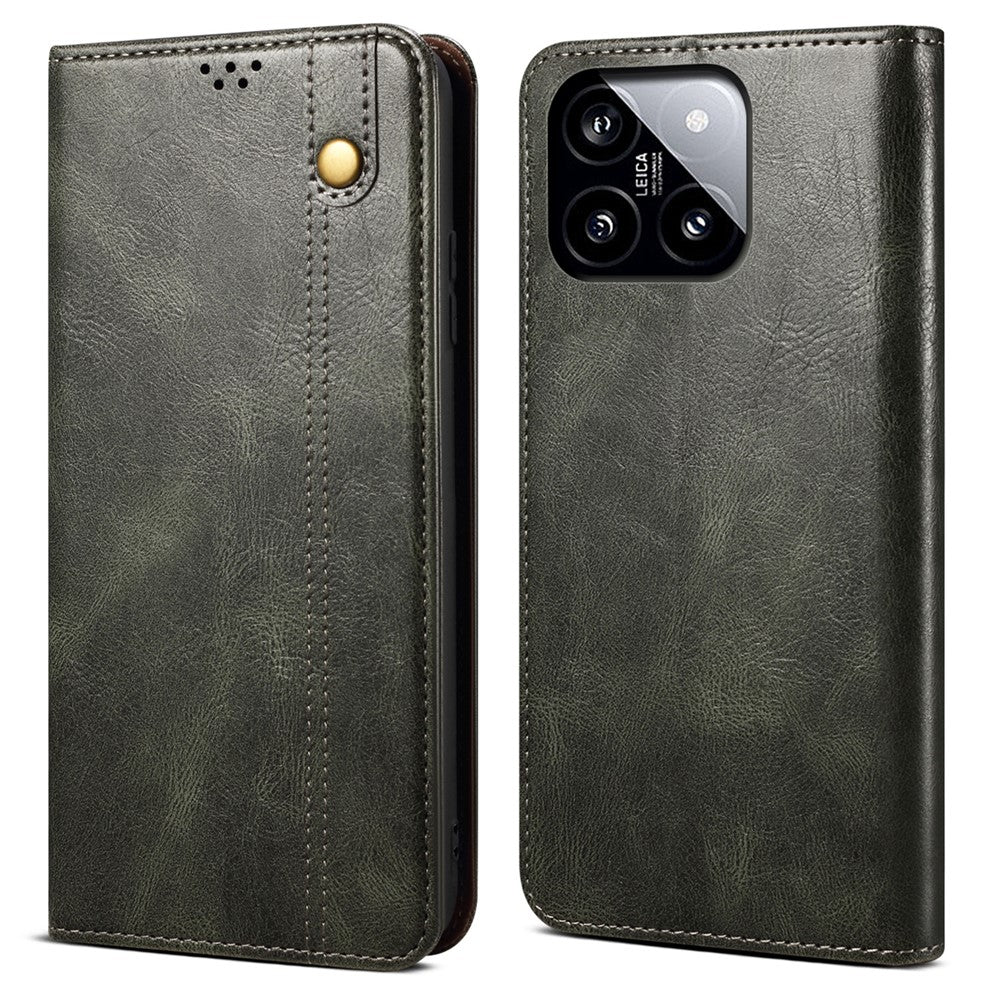 For Xiaomi 14 Case Anti-Scratch Phone Cover Stand Wallet PU Leather Phone Shell