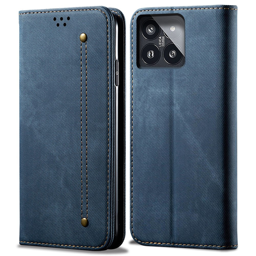 For Xiaomi 14 Case PU Leather Shell Flip Stand Wallet Cell Phone Cover