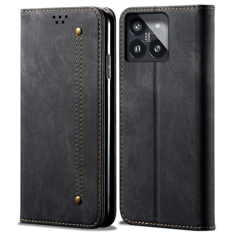 For Xiaomi 14 Pro PU Leather Shell Flip Phone Case Stand Wallet Cell Phone Cover