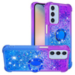 Til Samsung Galaxy A15 5G TPU Cover med Kickstand Gradiant Kvicksand Stødsikkert Cover