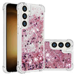 For Samsung Galaxy S24+ TPU Case Glitter Quicksand Shockproof Phone Back Cover