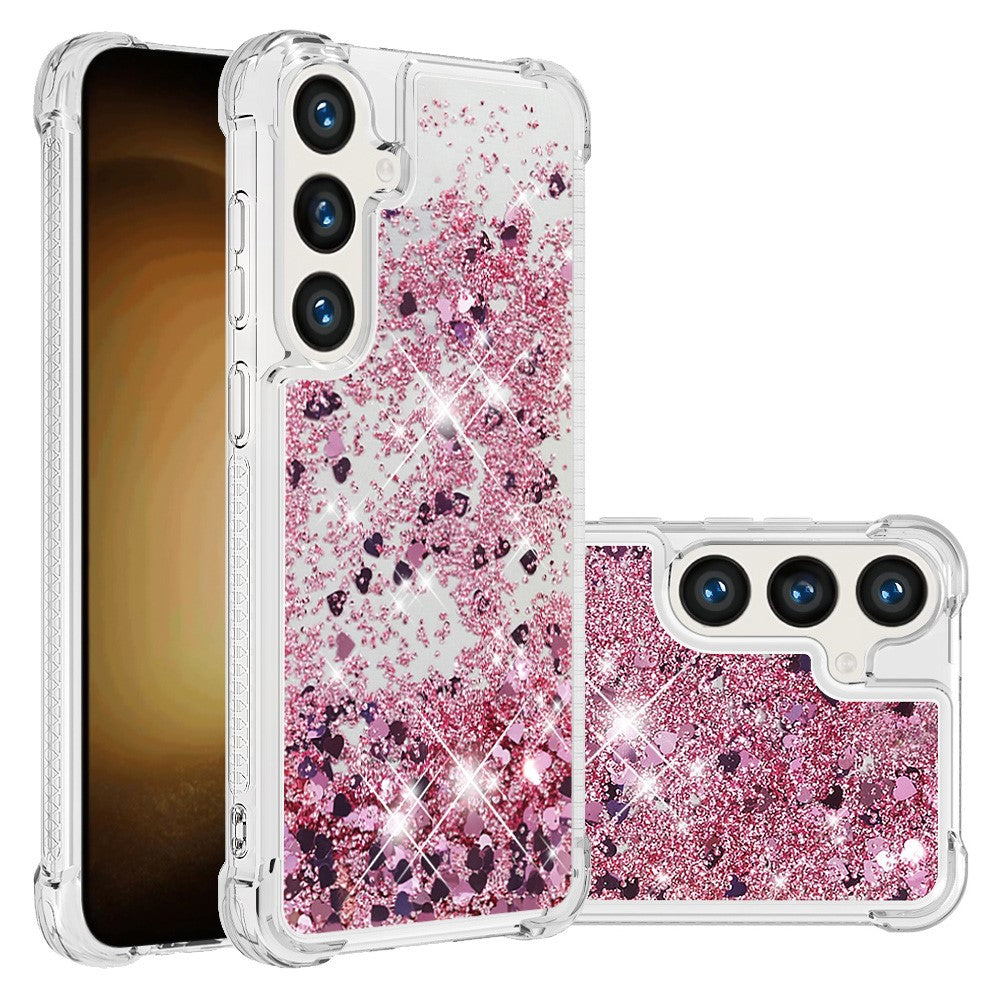For Samsung Galaxy S24 TPU Case Glitter Quicksand Shockproof Phone Back Cover