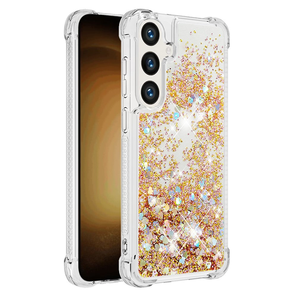 For Samsung Galaxy S24 TPU Case Glitter Quicksand Shockproof Phone Back Cover
