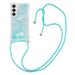 For Samsung Galaxy S24 TPU Case Quicksand Design Phone Cover with Lanyard