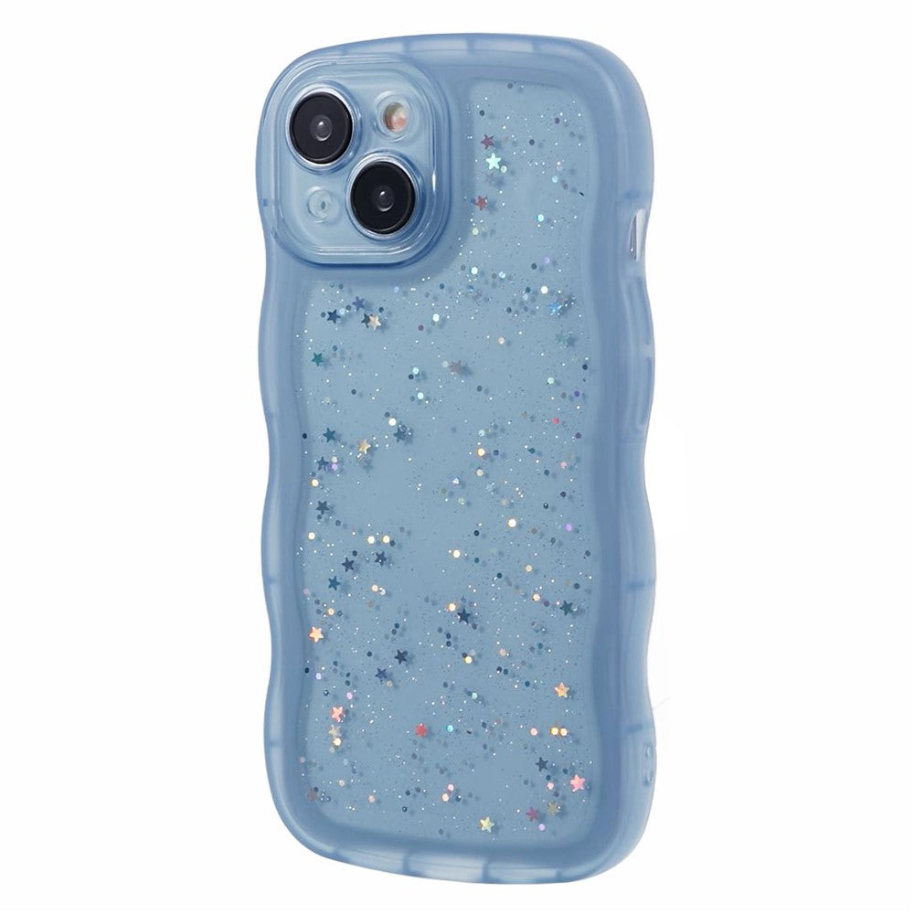 JTW Series til iPhone 15 Plus Cover Glitter Pailletter Epoxy TPU Telefonbagcover