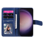 For Samsung Galaxy S24 Ultra Leather Case with 10 Card Holder Phone Cover Stand