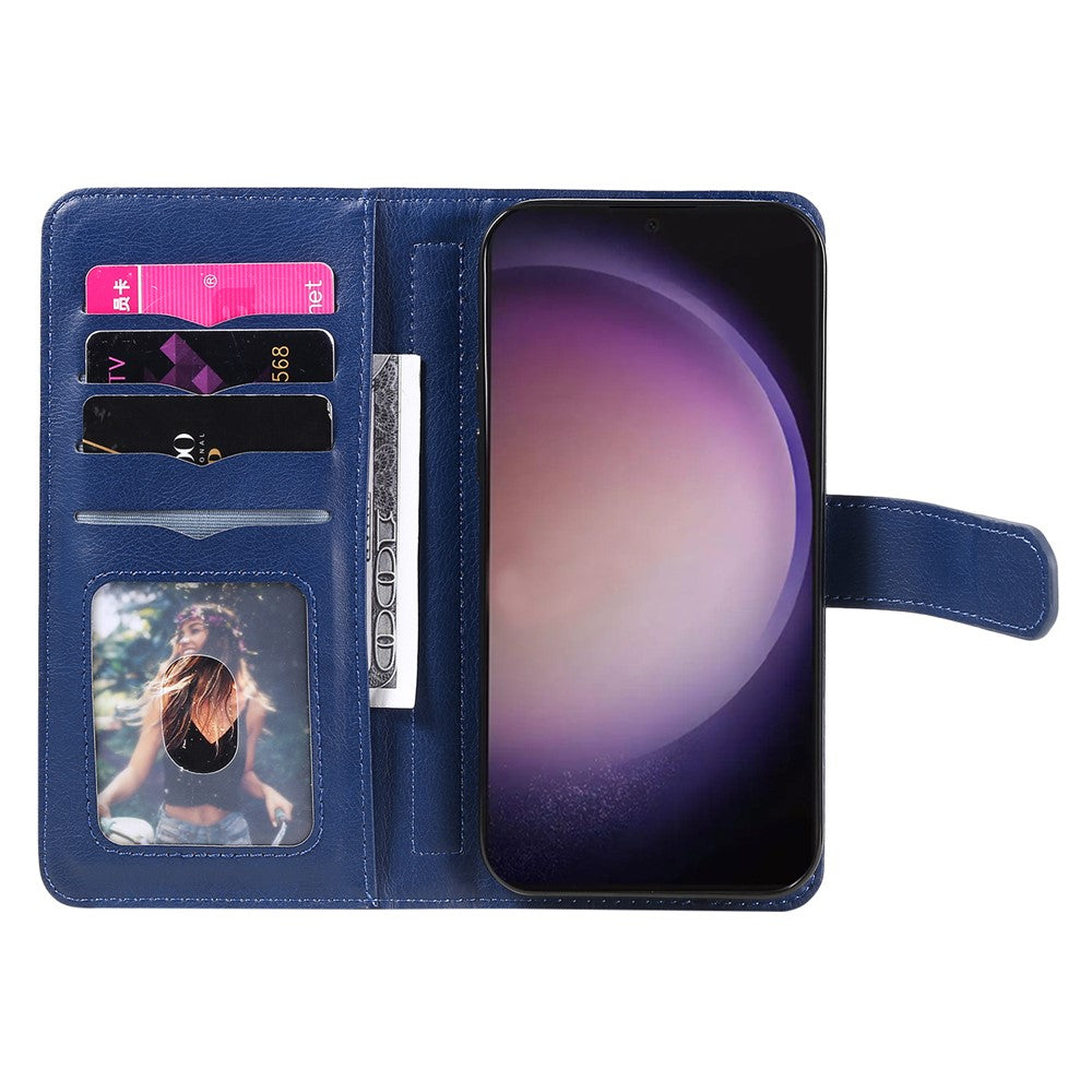 For Samsung Galaxy S24 Ultra Leather Case with 10 Card Holder Phone Cover Stand
