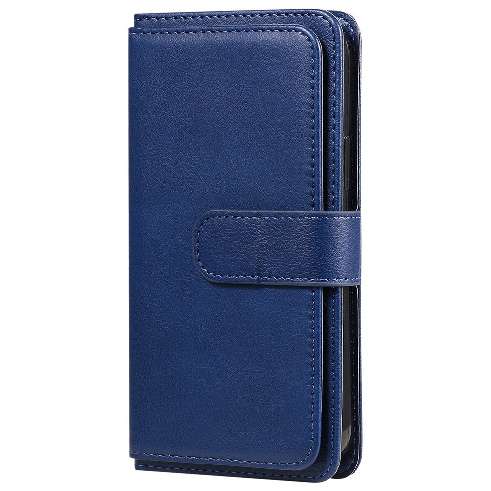 For Samsung Galaxy S24 Ultra Leather Case with 10 Card Holder Phone Cover Stand