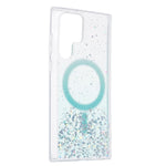 JTW Series Shockproof Case for Samsung Galaxy S22 Ultra 5G Magnetic Case Glitter Epoxy TPU+Acrylic Phone Cover