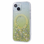 JTW Series til iPhone 13 Cover Gradient Glitter Akryl+TPU Magnetisk Telefoncover