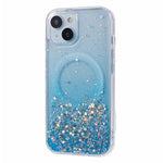 JTW Series til iPhone 13 Cover Gradient Glitter Akryl+TPU Magnetisk Telefoncover
