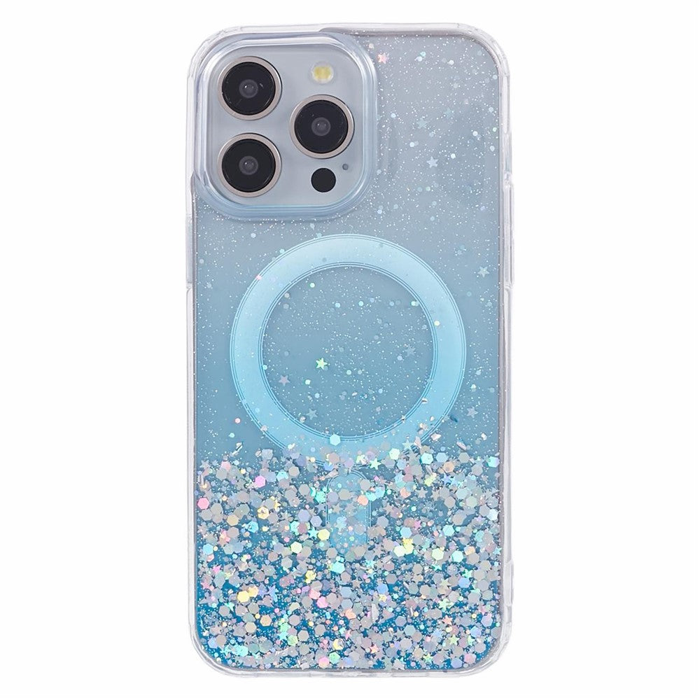 JTW Series For iPhone 12 / 12 Pro 6.1 inch Case Sparkle Epoxy TPU+Acrylic Phone Cover Compatible with MagSafe