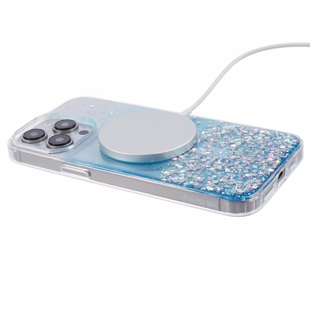 JTW Series For iPhone 12 / 12 Pro 6.1 inch Case Sparkle Epoxy TPU+Acrylic Phone Cover Compatible with MagSafe