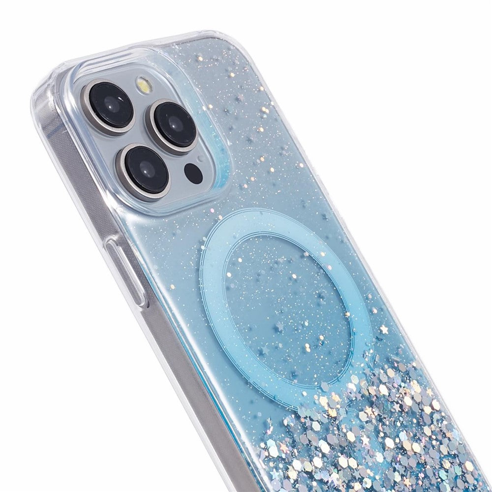 JTW Series For iPhone 12 / 12 Pro 6.1 inch Case Sparkle Epoxy TPU+Acrylic Phone Cover Compatible with MagSafe