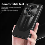 For Oppo Find N3 5G Folding Phone Case Hinge Protection PC Cover with Tempered Glass Film