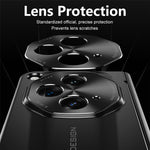 For OnePlus Open Phone Case Tempered Glass Film Hinge Protection Hard PC Cover