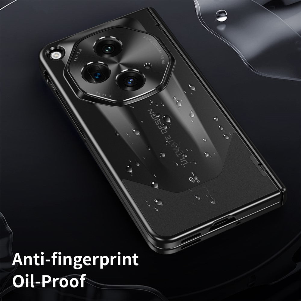 For OnePlus Open Phone Case Tempered Glass Film Hinge Protection Hard PC Cover